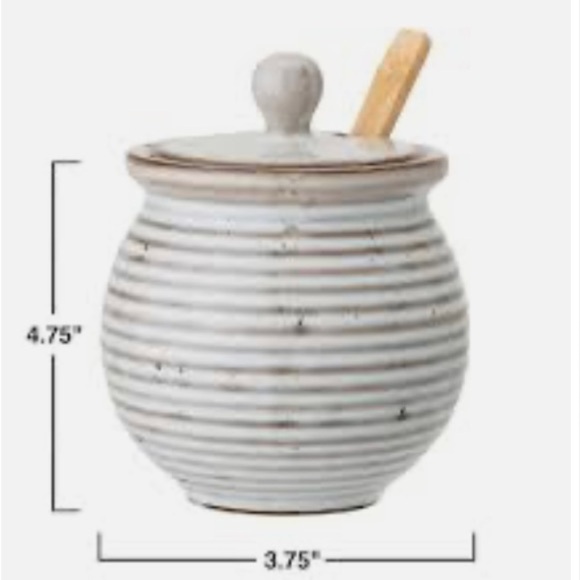 Bloomingville honey pot with dipping spoon - Picture 8 of 8